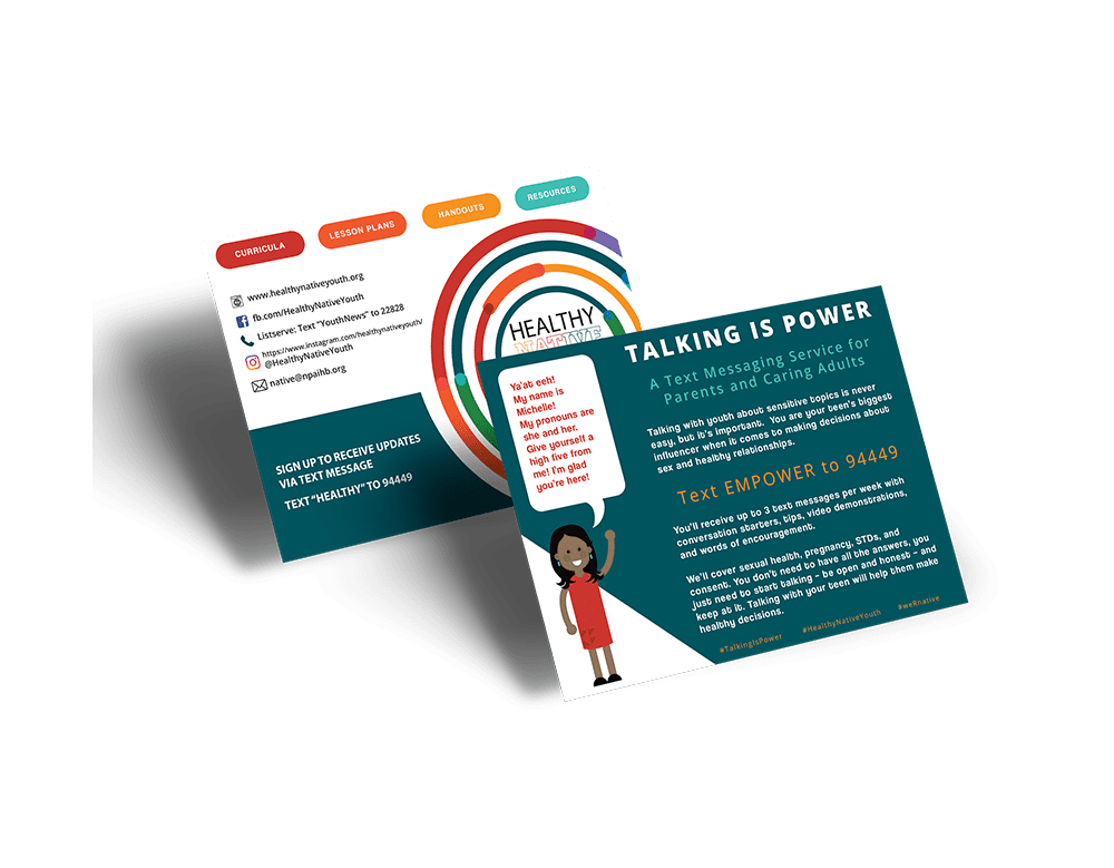 talking is power postcard