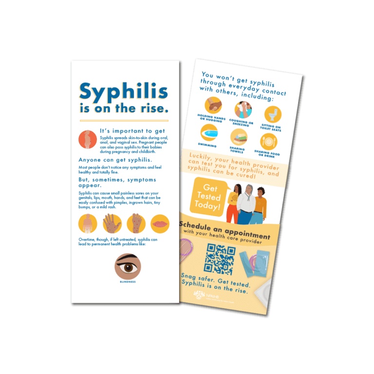 syphilis is on the rise rack card