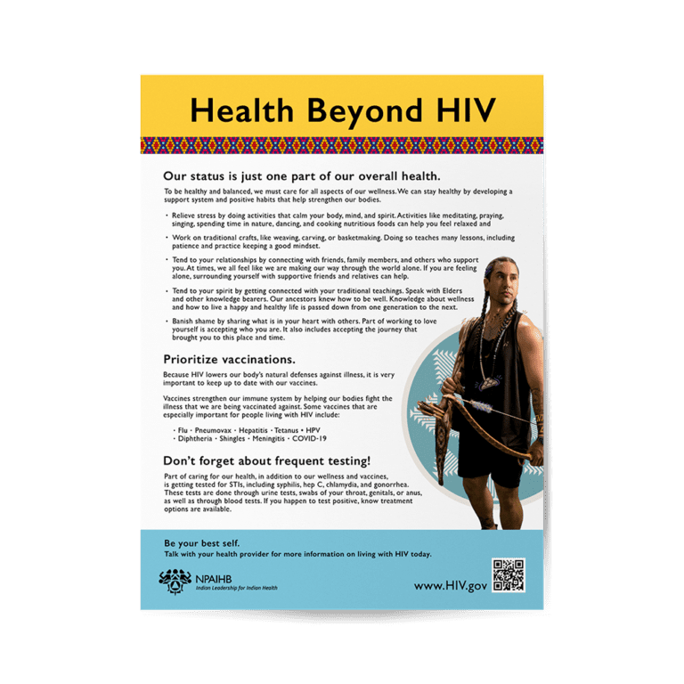 Living with HIV Flyer