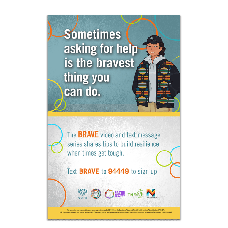 Text BRAVE to 94449 Poster