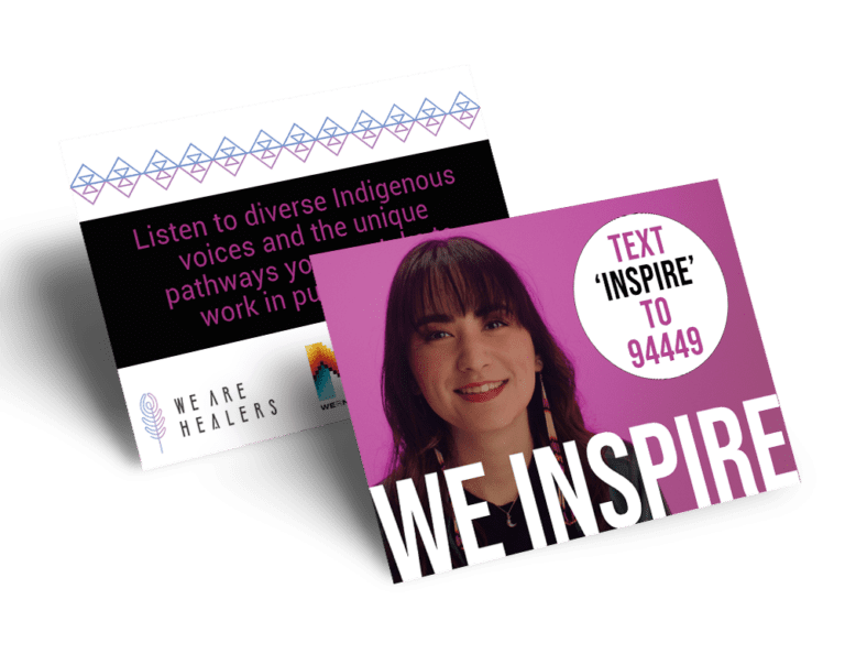 Text INSPIRE to 94449 Postcard