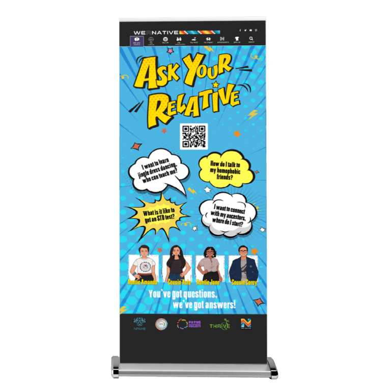 WRN Ask Your Relative Retractable Banner