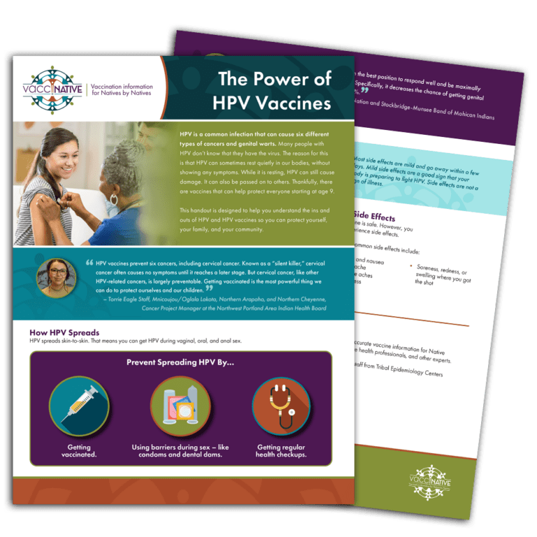 VacciNative Power of HPV Vaccines handout
