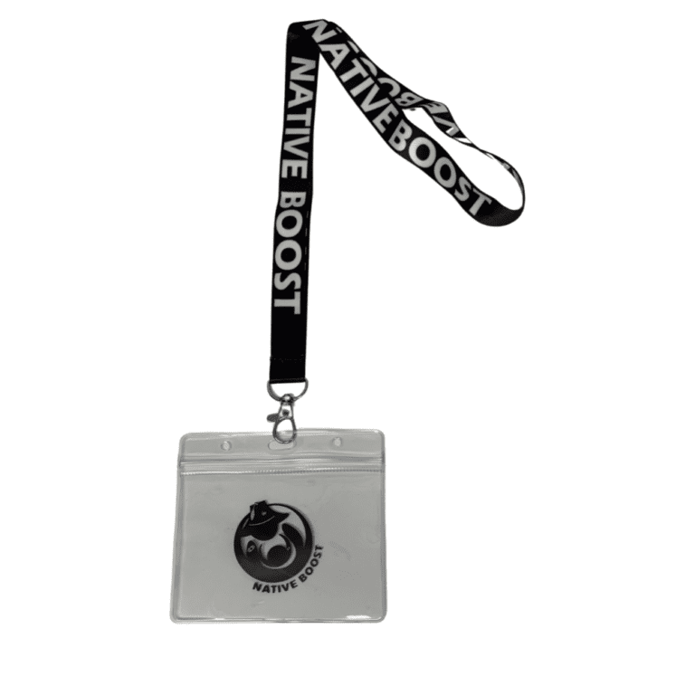 Native Boost Lanyard Single Clip with Card Holder