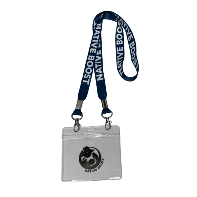 Native Boost Lanyard Double Clip With Card Holder